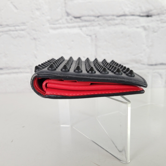 LOUBOUTIN Spiked Bi-fold Wallet - Picture 4 of 13